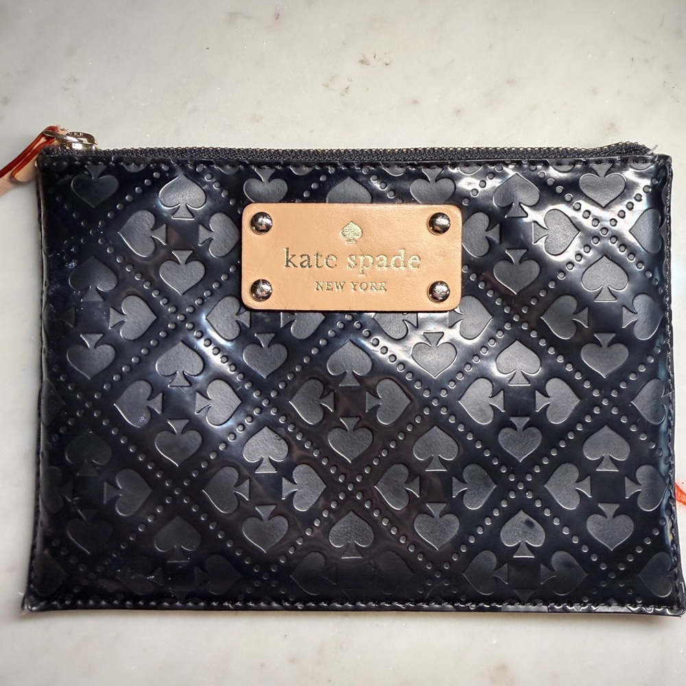 Kate Spade Beale Street Toni Leather Removable Strap Zip Close Wristlet